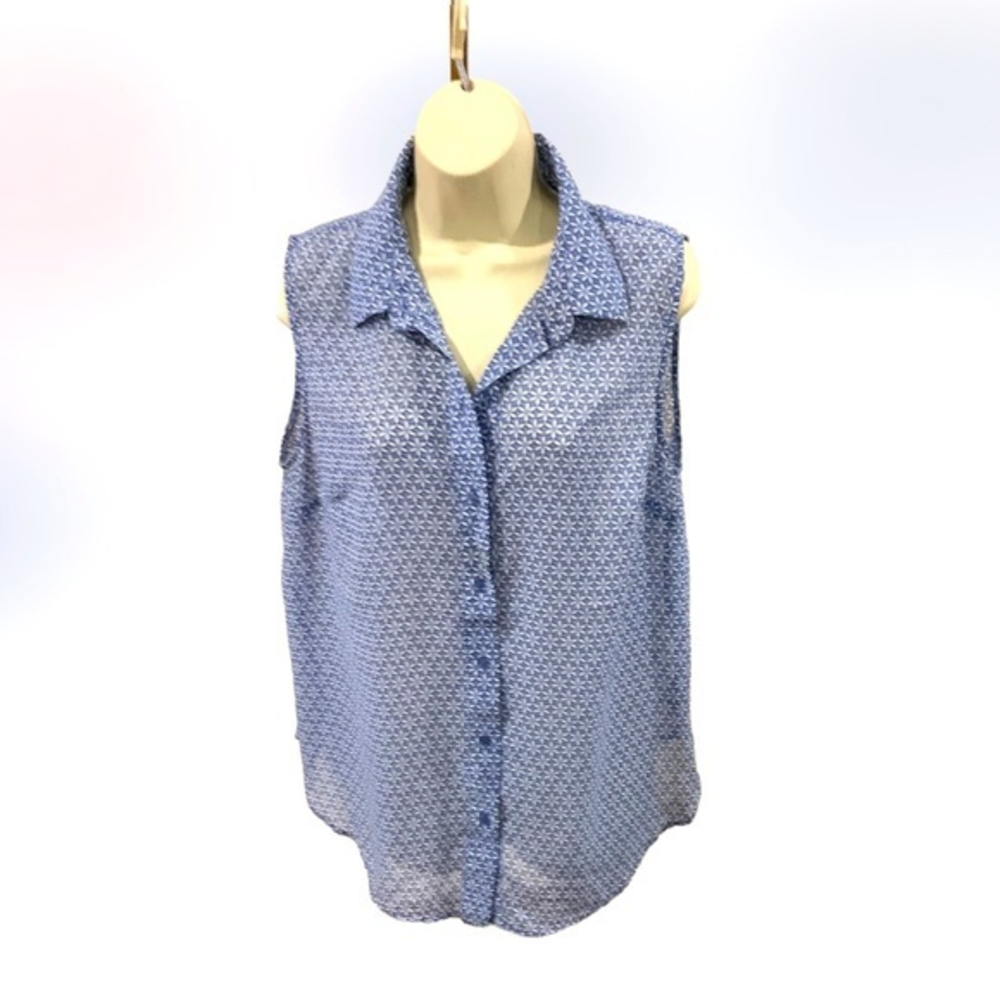 H&M High‎ low sheer blouse Size 14